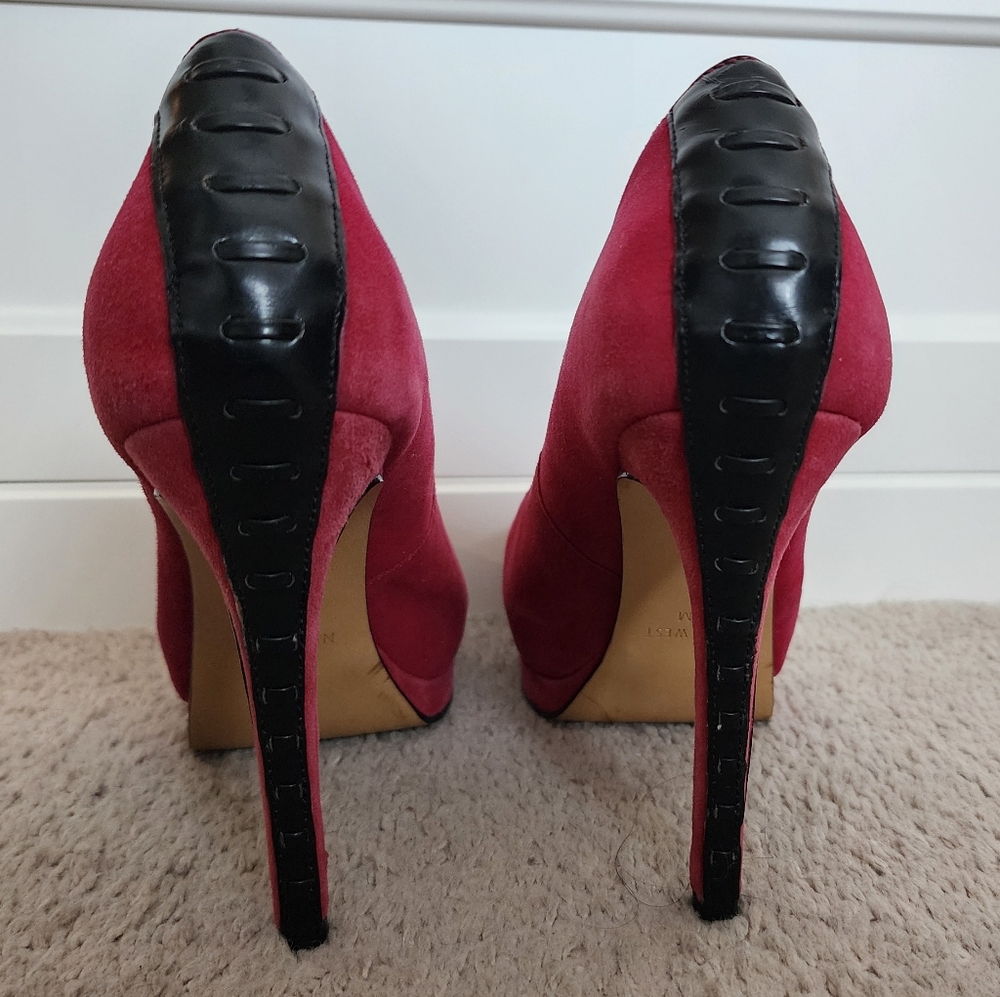 High heel platform shoes